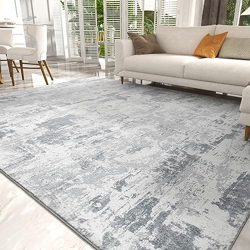 8x10 Area Rugs for Living Room Distressed Modern Abstract Washable Rug Soft Fluffy Indoor Carpet Non Slip Area Rug for Bedroom Dining Playroom Office