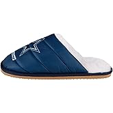 FOCO NFL Mens NFL Team Color Big Logo Mule House Shoe Slippers