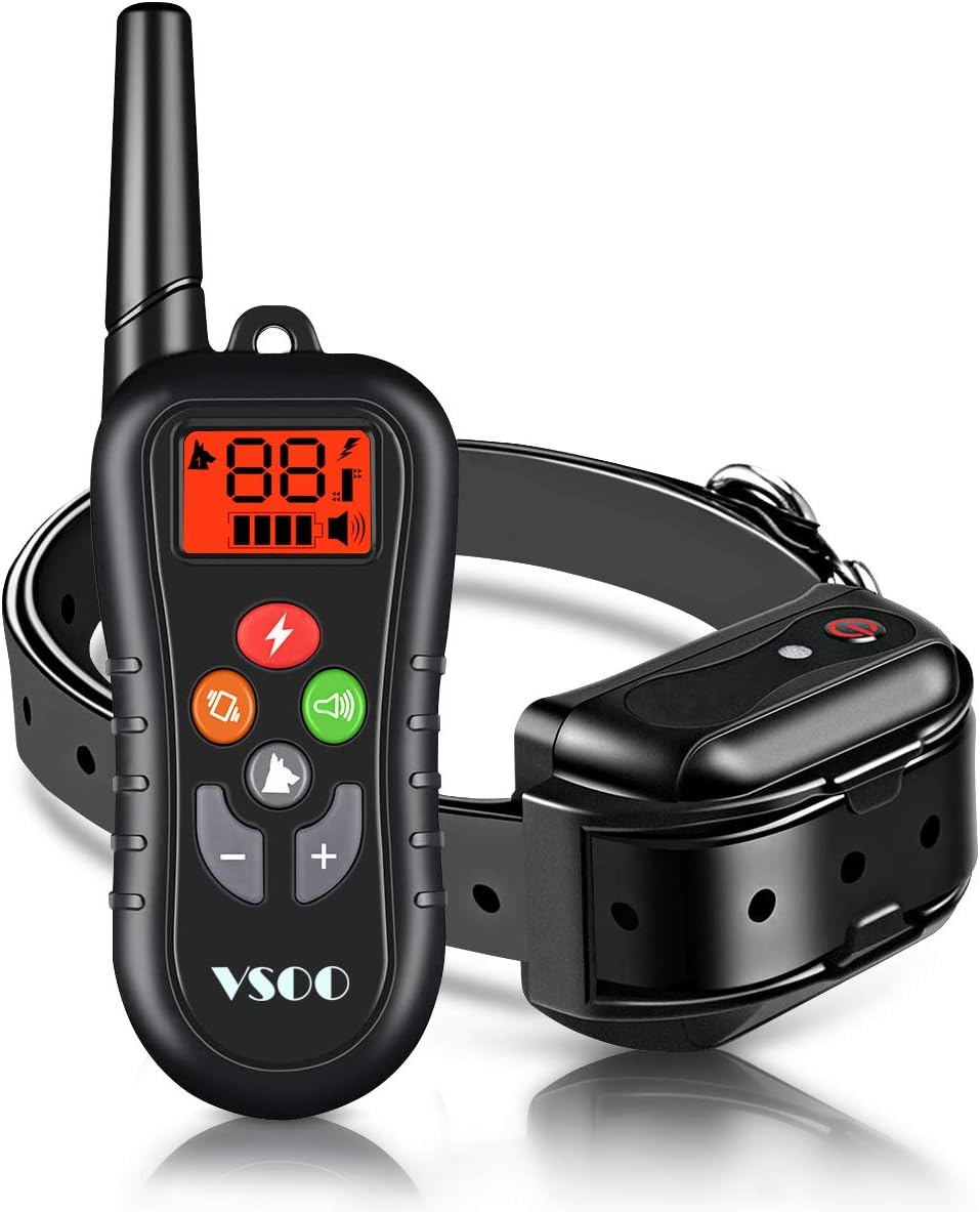 Reviews VSOO Dog Shock Collar with Remote PES003600 Yards Waterproof