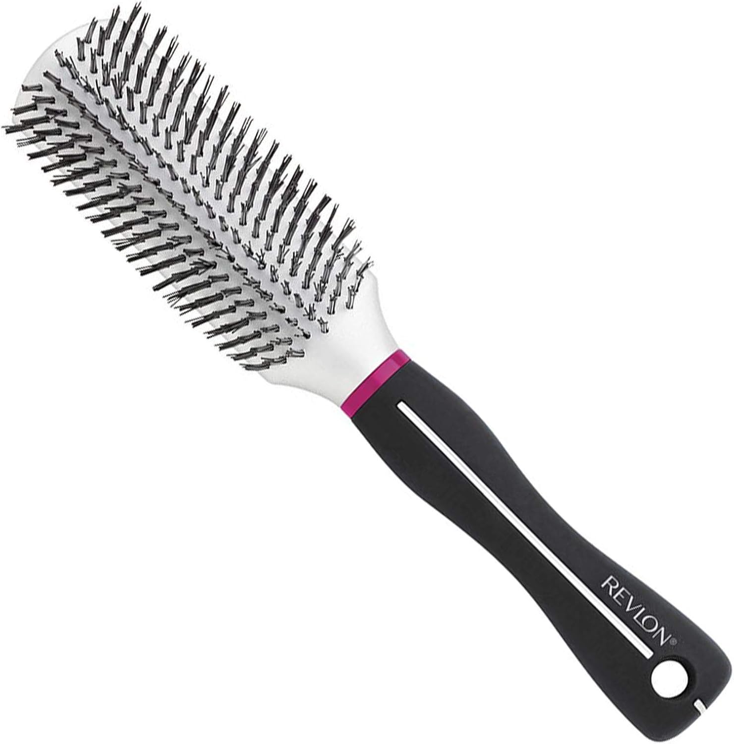Revlon Ionic Smoothing Flat Bristle Hair Brush Nano Anti Bacterial