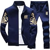 MANTORS Men's Hooded Athletic Tracksuit Full Zip Casual Jogging Gym Sweat Suits