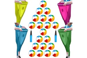 XWEHNI Granny Pants Yard Game, Granny Pants Outdoor Game – Hilarious Inflatable Ball Relay Set with Giant Stretchy Pants, 5/10/20 Balls and 1/2 Pump for Kids, Adults, Backyard Parties and Field Day(4PCS)