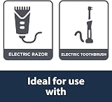 Pipestation European to UK Toothbrush Shaver Adapter Plug UK 2pin to 3pin view 2