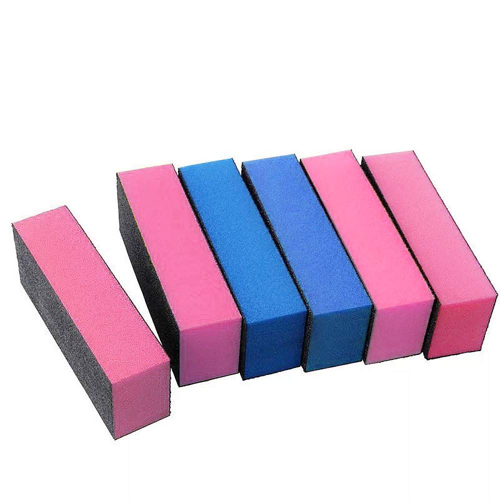 6PCS Nail Buffers, Nail Files & Buffers, Nail Buffer Sanding Block, Nail Buffer Sanding Block Polisher Buffing File 100/120 Grit Nail Art Pedicure Manicure Tool, Manicure Sanding Block : Beauty