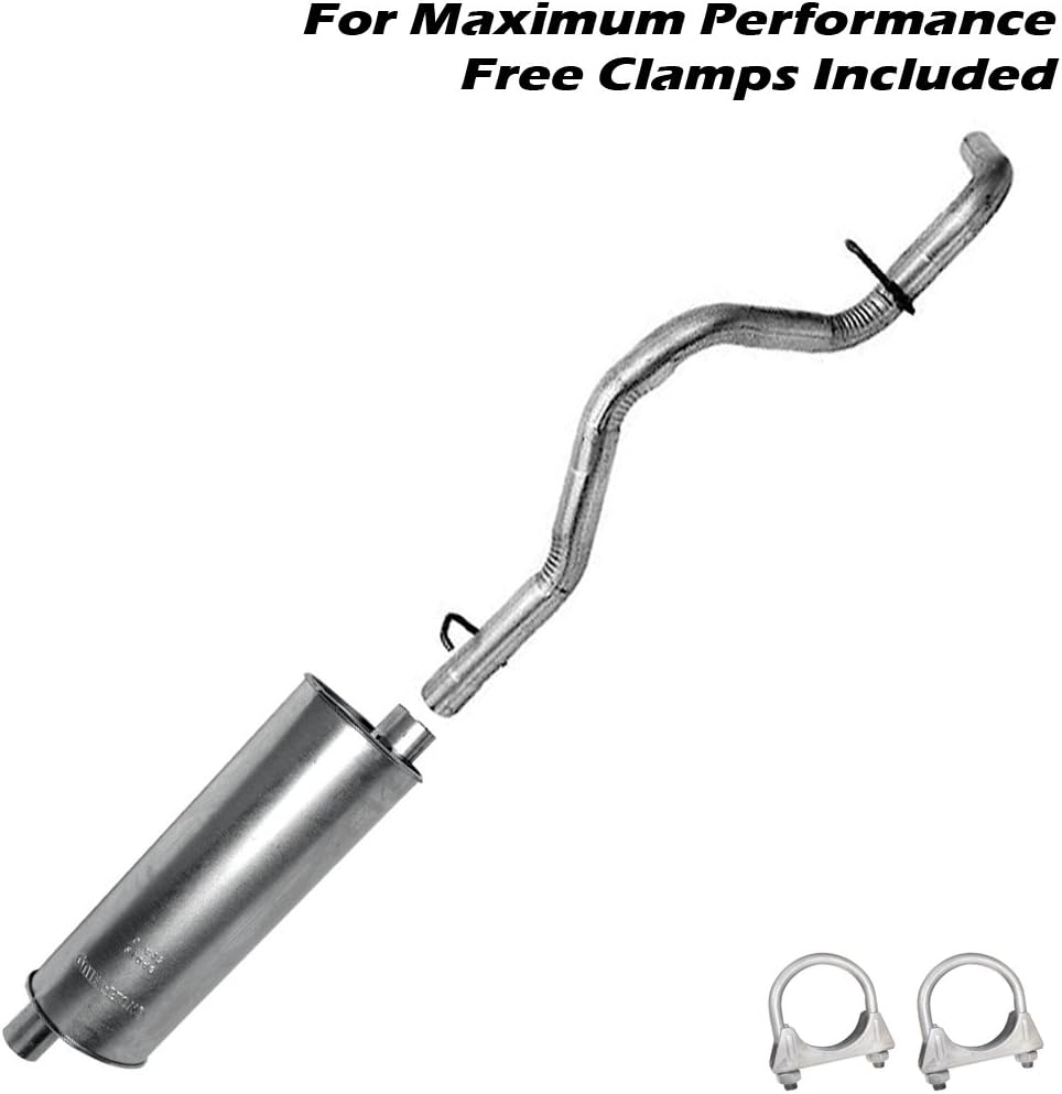 resonator muffler tailpipe exhaust system kit fits 1998