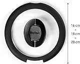 Tefal Ingenio L9931012 3 Piece Glass Lids 18-18-20 Black view 2