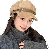 Vintage Newsboy Hats Winter Suede Caps Women's Octagonal Hat Fashion Gatsby Cabbie Baker Visor Beret Hat