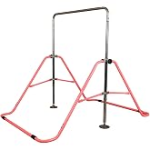 Fitvids Gymnastics Bar for Kids Height Adjustable Horizontal Kip Bar Folding Gymnastics Junior Training Bar