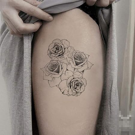 Tzxdbh Triangulo De Las Flores Etiqueta Engomada Del Tatuaje