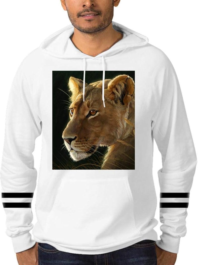 Paintings of Lions Sweatshirt Men's Personality Hoodies