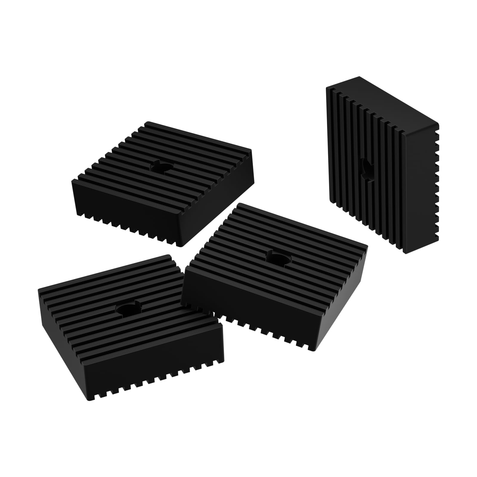 Photo 1 of 4 Pack Shock pad for air Compressor or Equipment Solid Rubber 4"x4"x1.2"