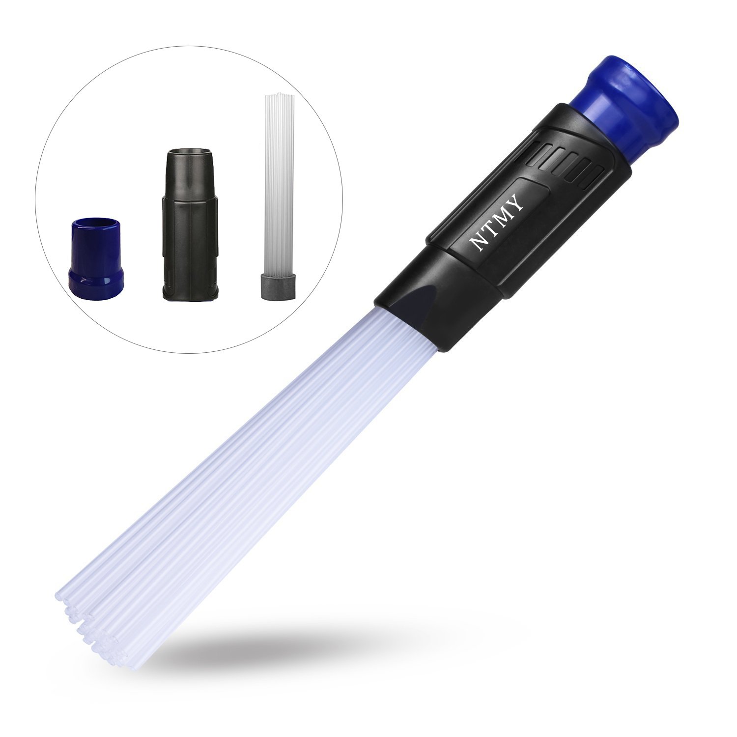 NTMY Dust Brush Cleaner, Dust Dirt Remover Universal Vacuum Attachment Cleaning Tools with 1.25\'\'/1.37\'\' (32/35mm) Inner Diameter Interface Hose, Strong Suction