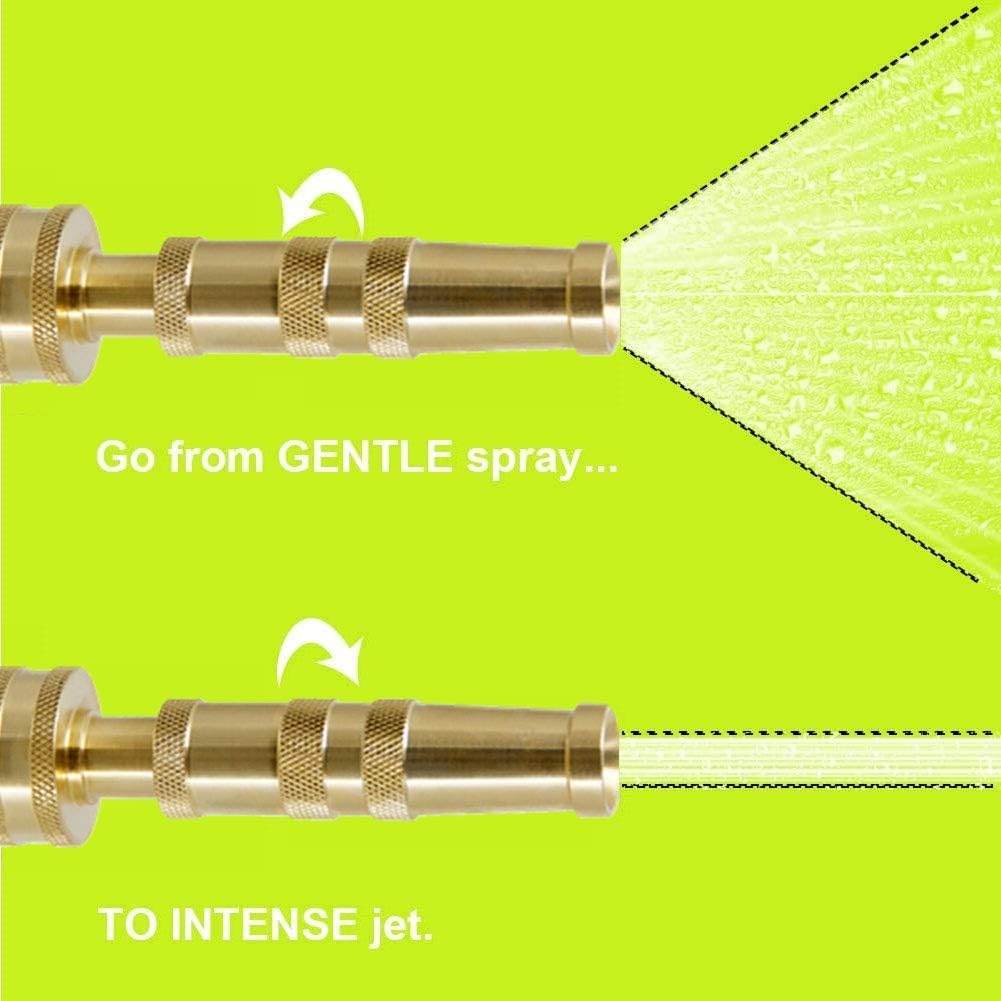 Twinkle Star Heavy-Duty Brass Adjustable Twist Hose Nozzle, 2 Pack, TWIS3432 : Garden & Outdoor