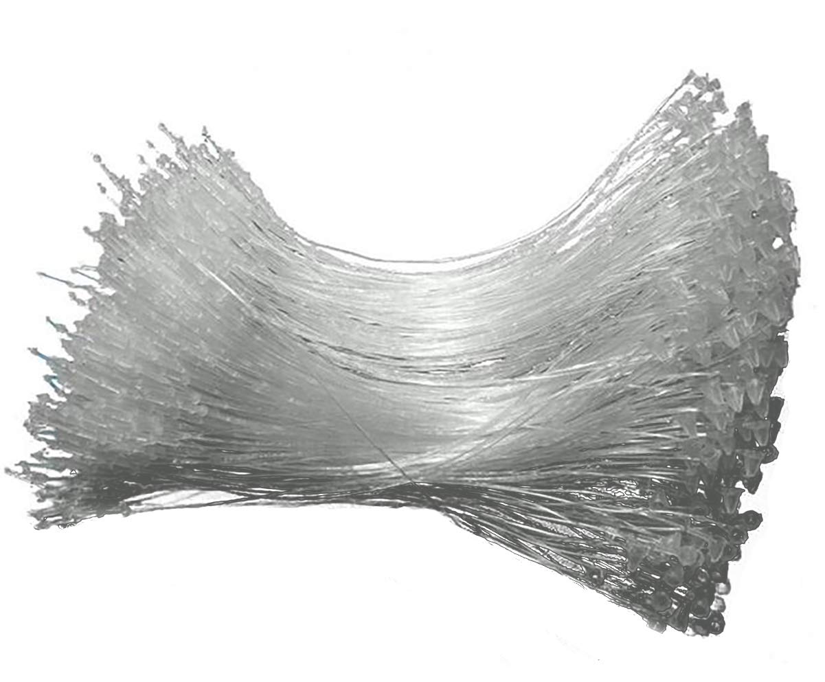 Fodattm 1000PCS Security Loop Plastic Paper Price Tagging Fastener Snap Lock for Hang Tags Price Tags or Clothing Tag (Clear, Length: 9 Inch)