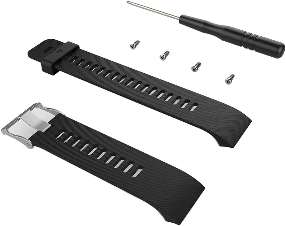 Replacement Band for Garmin Forerunner 35, Silicone Replacement Fitness Bands Bracelet Sport Strap Wristband Accessory with Screwdriver for Garmin Forerunner 35
