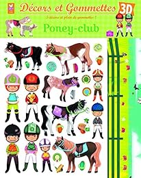 Décors et gommettes 3D - Poney club