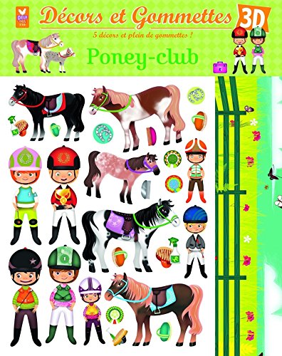 Décors et gommettes 3D - Poney club