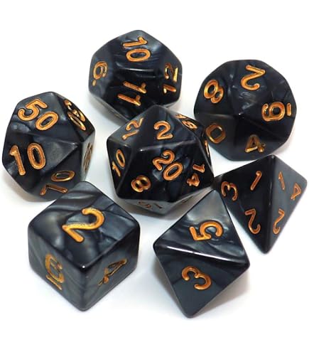 Chessex D&D Lot de dés DND polyédriques en plastique bleu et blanc opaques de 16 mm, dés Donjons et Dragons comprenant 7 dés – D4 D6 D8 D10 D12 D20 D
