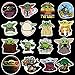 10/30/50Pcs Child Cartoon for Children Yoda The Mandalorian Stickers Plastic PVC Waterproof Skateboard Luggage Motorcycle Guitar (50pcs)