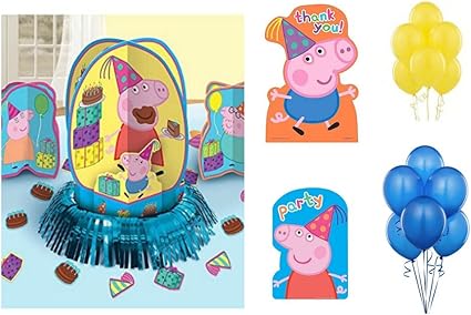 Amazon Com Peppa Pig Birthday Party Decorations Includes
