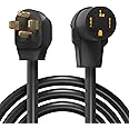 LudoPam 25FT 4 Prong Dryer Cord, 30 Amp NEMA 14-30P to 14-30R, Use for Electric Clothes Dryer Power Cord and Level 2 Charging