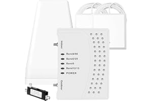 HXSDPLUS Cell Phone Booster for Home & Muti-Room, Up to 7000Sq. Ft,Cell Phone Signal Booster for Rural Area with 2 Indoor Panel Antennas,Boosts 5G 4G LTE for All U.S. Carriers, FCC Approved