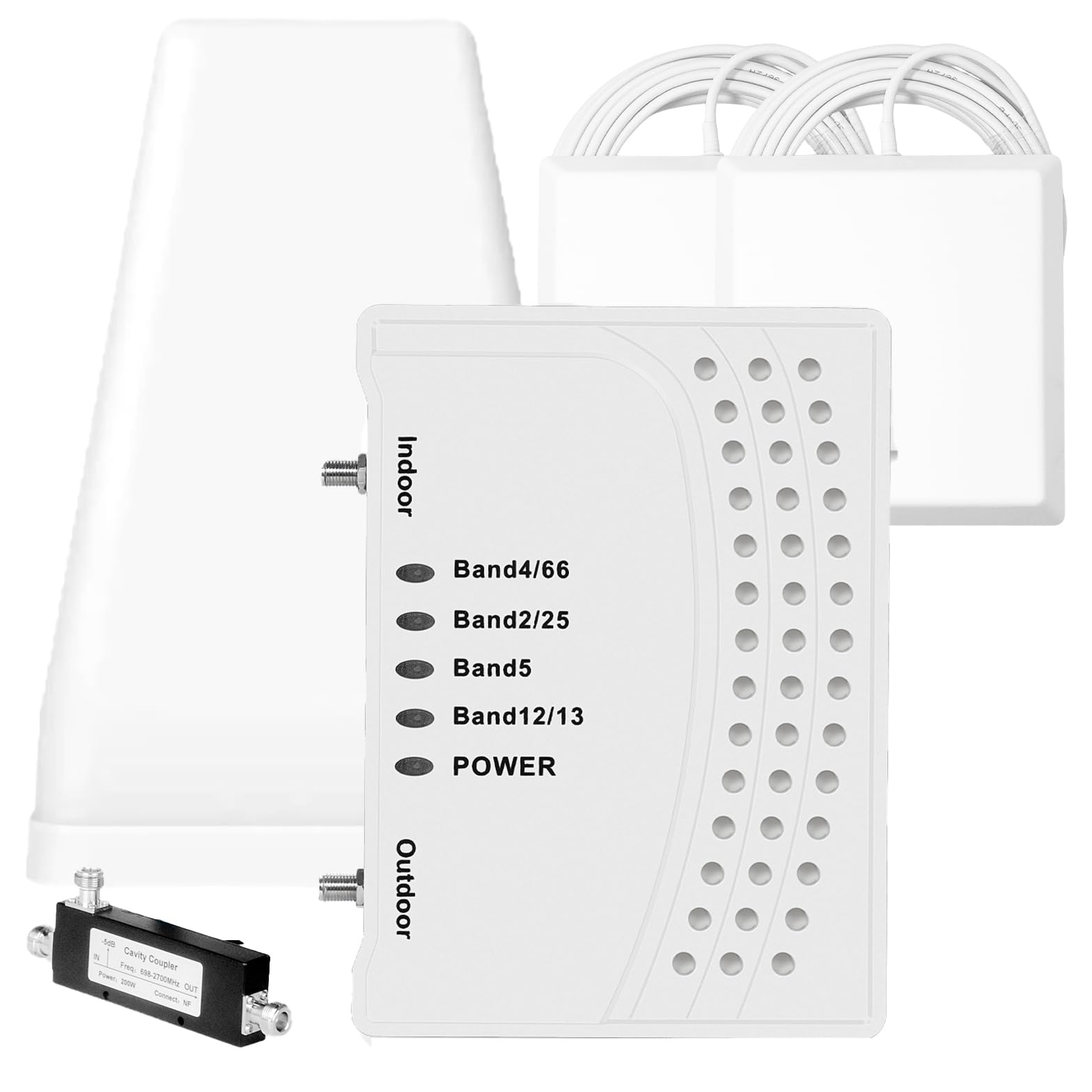 Photo 1 of Cell Phone Booster for Home & Muti-Room, Up to 7000Sq. Ft,Cell Phone Signal Booster for Rural Area with 2 Indoor Panel Antennas,Boosts 5G 4G LTE for All U.S. Carriers, FCC Approved