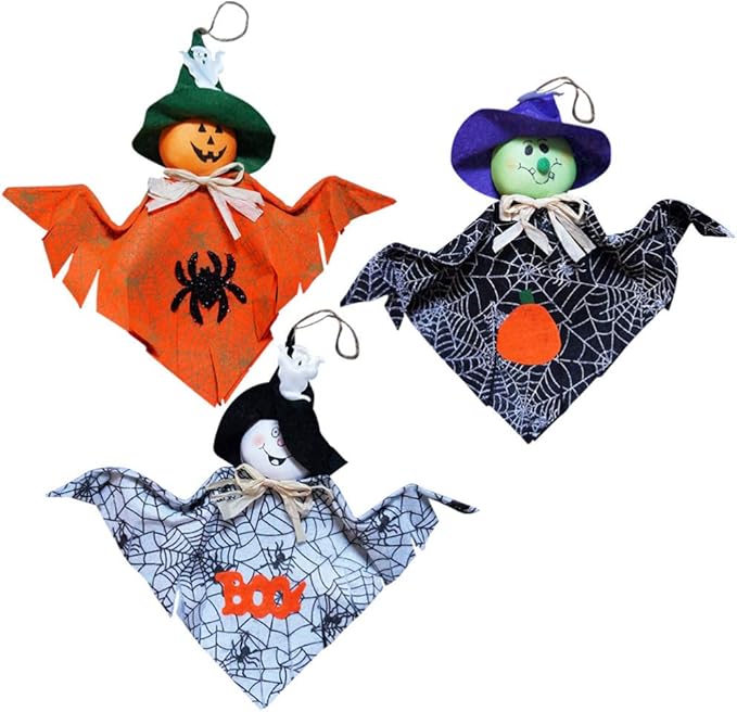 EXCEART 3 Piezas Decoración de Halloween Muñeca Fantasma Colgante de