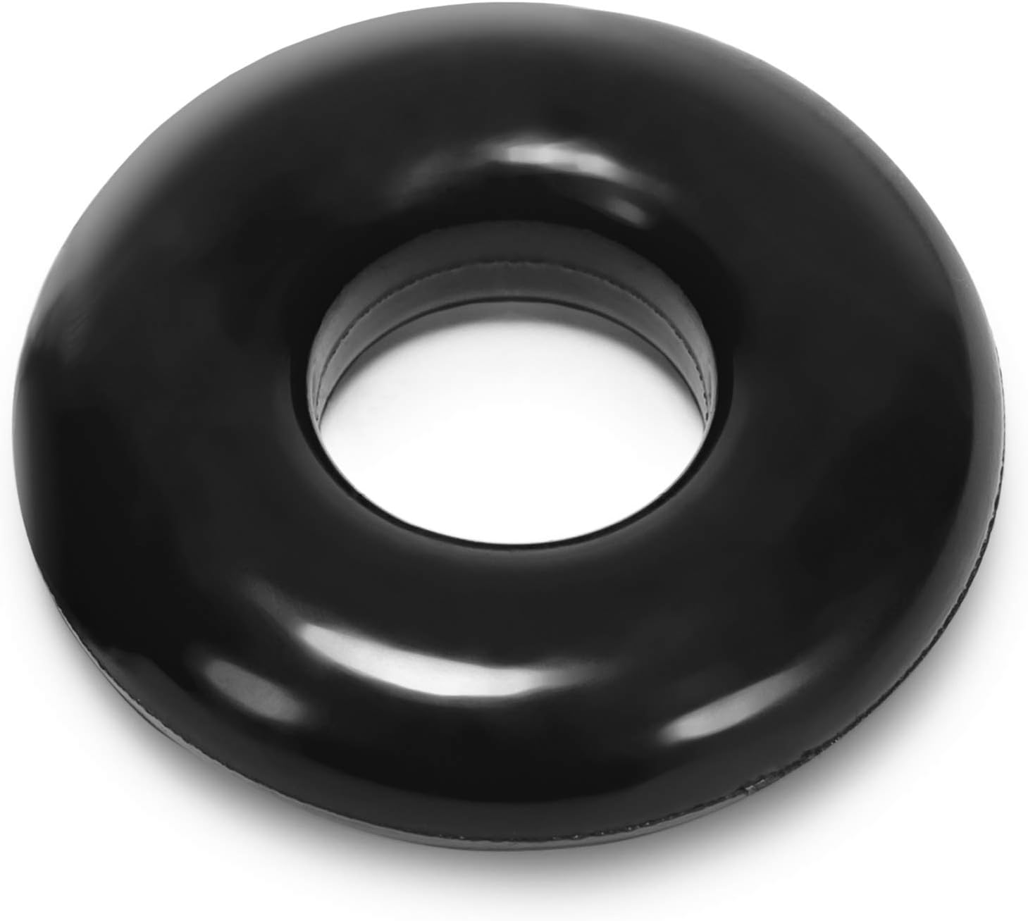 Oxballs Large Black Atomic Jock Do-Nut Cockring (Large) - black (1 piece), Clear