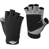 Palmyth UV Fishing Gloves Sun Protection Fingerless Kayaking Glove Men Women UPF 50+ SPF for Sailing, Hiking, Paddling, Canoeing, Rowing, Driving