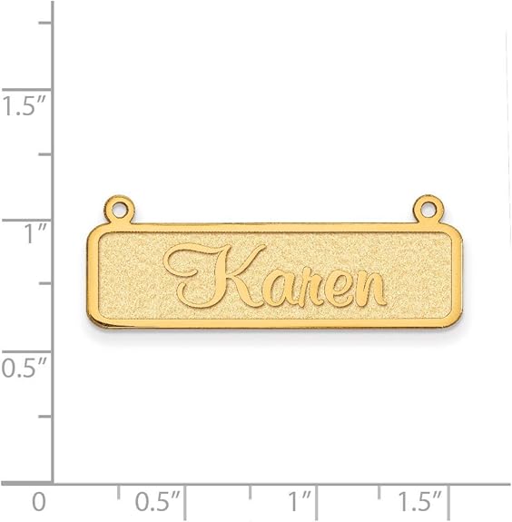 Amazon Iceカラット14 Kイエローゴールドネームプレートflyer Pg 3名プレートetched筆記体ネックレスfineジュエリーギフトセットレディースハート ネックレス 通販