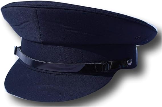 navy chauffeur hat
