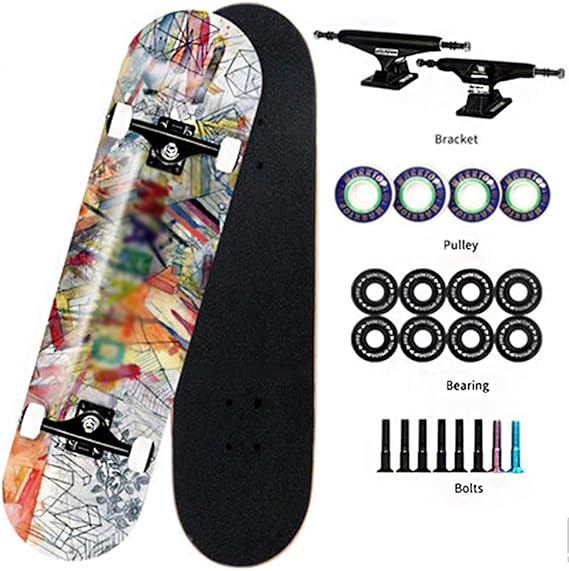 AonMX Cruiser Skateboard 31 X 8In Professional Skateboard