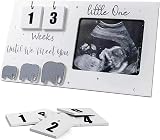 Lotvic Baby Scan Photo Frame 9.5x5 Countdown Weeks Ultrasound Frame view 1