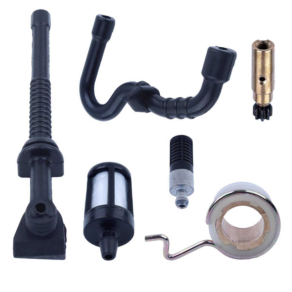 Oil Pump Worm Gear Fuel Line Filter for Stihl MS180 MS170 018 017 Replacement Parts 1123640 3201