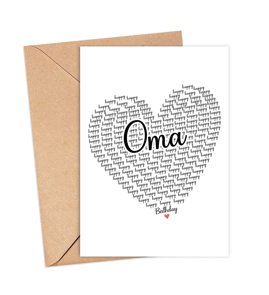 Mua Happy Birthday Oma Card - Cute Happy Birthday - Birthday Greeting ...