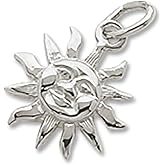 St. Maarten Sun Small Charm, Charms for Bracelets and Necklaces