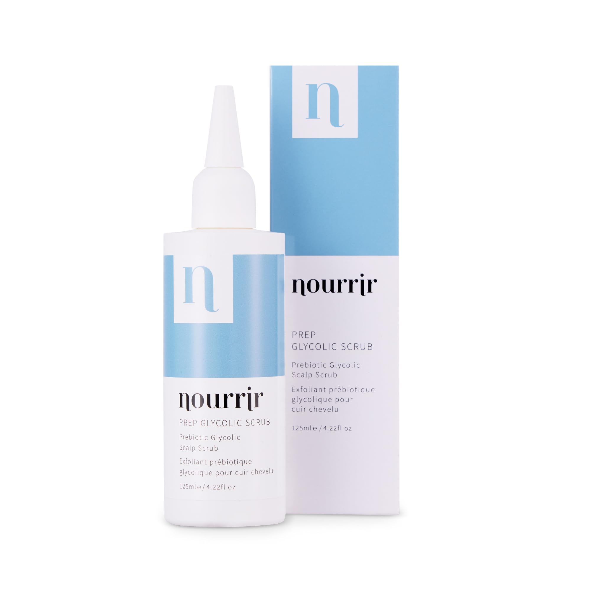 Nourrir Prep Glycolic Scrub Prebiotic Glycolic Scalp Scrub 125ml-Detox, Cleanse, Remove Sebum & Build Up-Anti Dandruff Scalp Treatment for Men & Women, Thinning Hair, Fine Hair, Flakey & Itchy Scalp