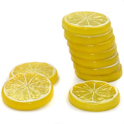 Amazon Com Hagao Fake Lemon Slice Artificial Fruit Highly