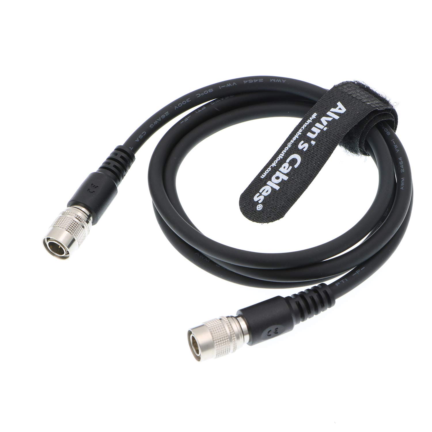 Alvin's Cables 4 Pin Hirose Male to Male Cable for Trimble 5600 3600 Total Stations to Devices