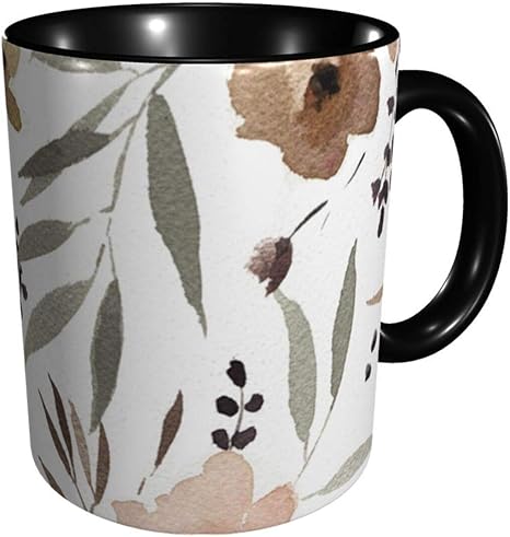 Amazon Co Jp マグカップ コーヒーカップ すいぼく 花柄 大容量 オフィスカップ おしゃれ 耐熱 個性 陶器製 創意コップ 繰り返し使用可能 仕事用 贈り物 電子レンジ温め対応 男性と女性 電子レンジ 食洗器 対応 ホーム キッチン