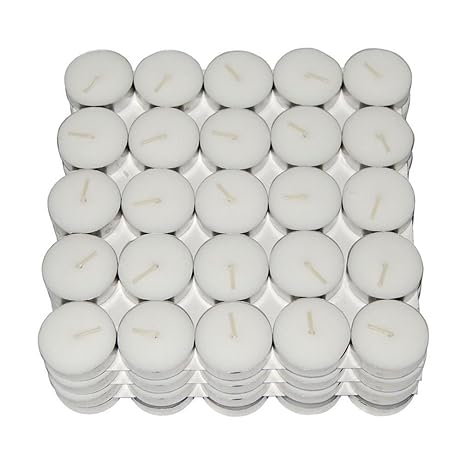Jaipurcrafts Webelkart Wax Tea Light Candle (White, Long Burn Time) (100)