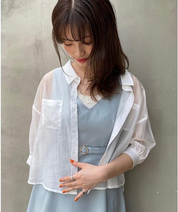 Amazon マジェスティックレゴン Majestic Legon エアリーバックリボンシャツ オフ M シャツ ブラウス 通販