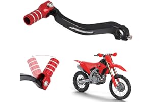 USTPO Motorcycle Gear Shifter Shift Lever Folding Tip CNC for CRF450R CRF450RX 2017-2024 CRF250R 2018-2024 CRF250RX 2019-2024 CRF450RWE 2019 CRF450L 2019-2020 CRF450RL 2024 CRF450X 2019-2024 Red