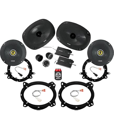 Amazon.com: KICKER Front and Rear Door 6x9 & 6.5 Speakers Kit for