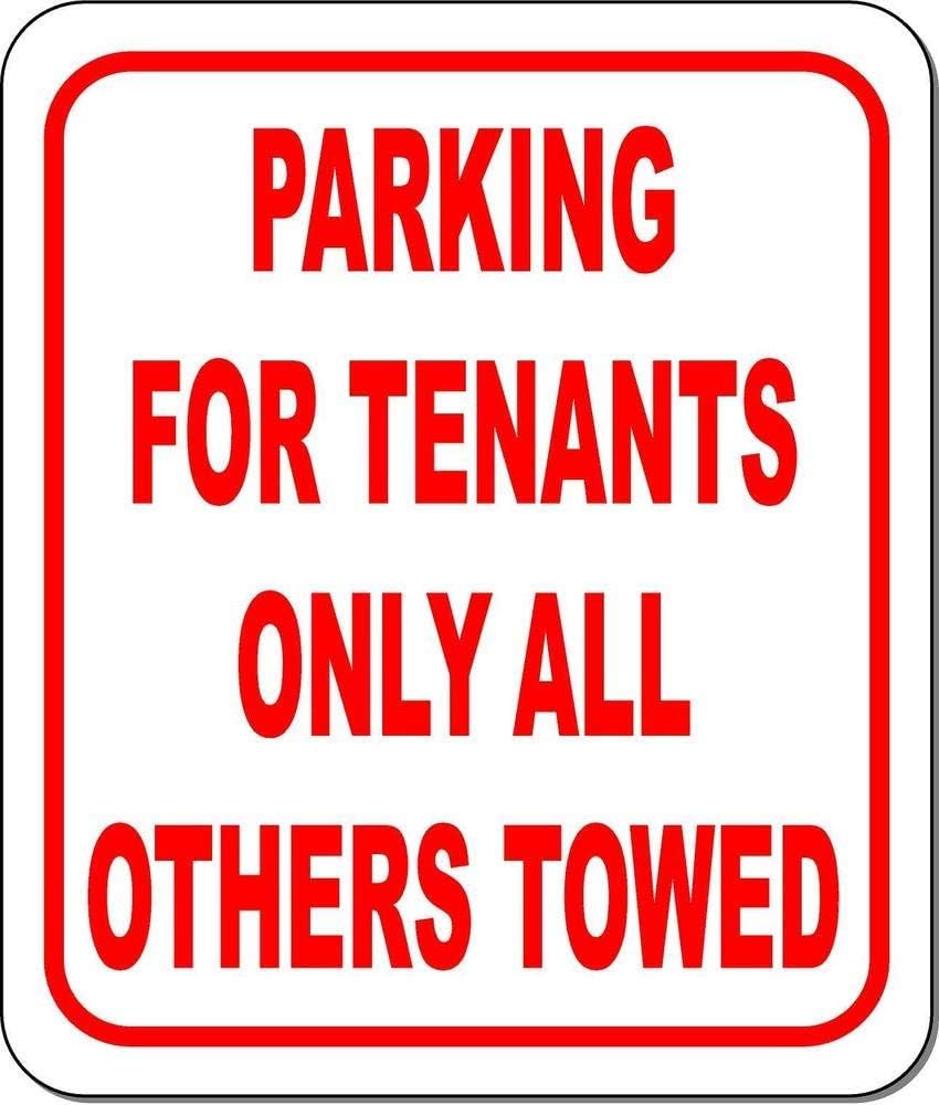 High Discount Unique Wall Decor 12x16inches Parking For Tenants Only All Others Towed Store Sign Aluminum Sign For Garage Easy To Mount Indoor Outdoor Use Metal Sign Office Products Various Sizes Www Shcorretora Com Br