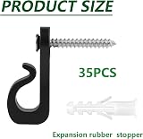Moosono Q-Hanger 35Pcs Screw-in Hooks for Outdoor Lights Fence Hanging view 3