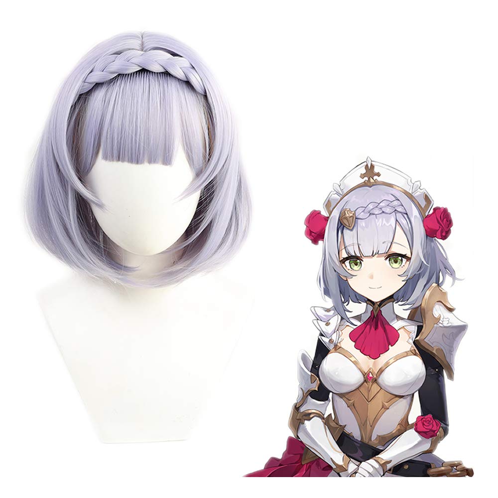Amazon Com Nnaa Noelle Wig Game Genshin Impact Cosplay Split Headband Braid Traveler Costume Hair Beauty
