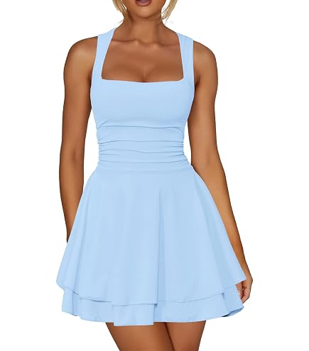 Trendy Queen Women Mini Summer Party Homecoming Beach Vacation Sun Dresses