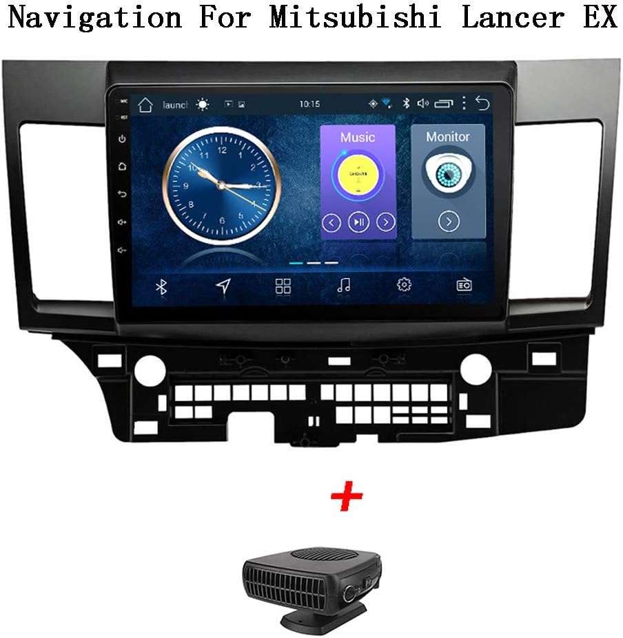 HWENJ Android 8.1 Car Radio for Mitsubishi Lancer EX 2007-2015 Car Stereo GPS Navigation 10 Inch Touch Display Car Media Player Support Screen Mirror WiFi Bluetooth, GPS Navigation